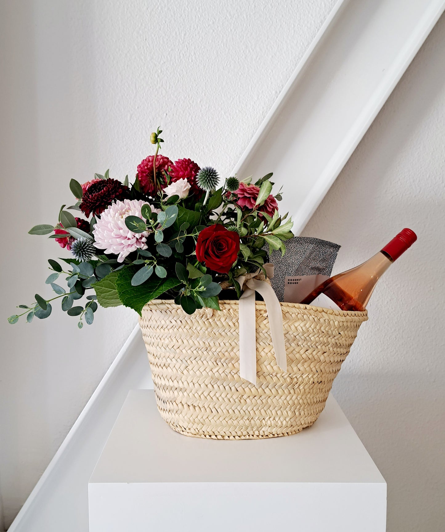 Valentine's Day Gift Basket | vino + Sweets