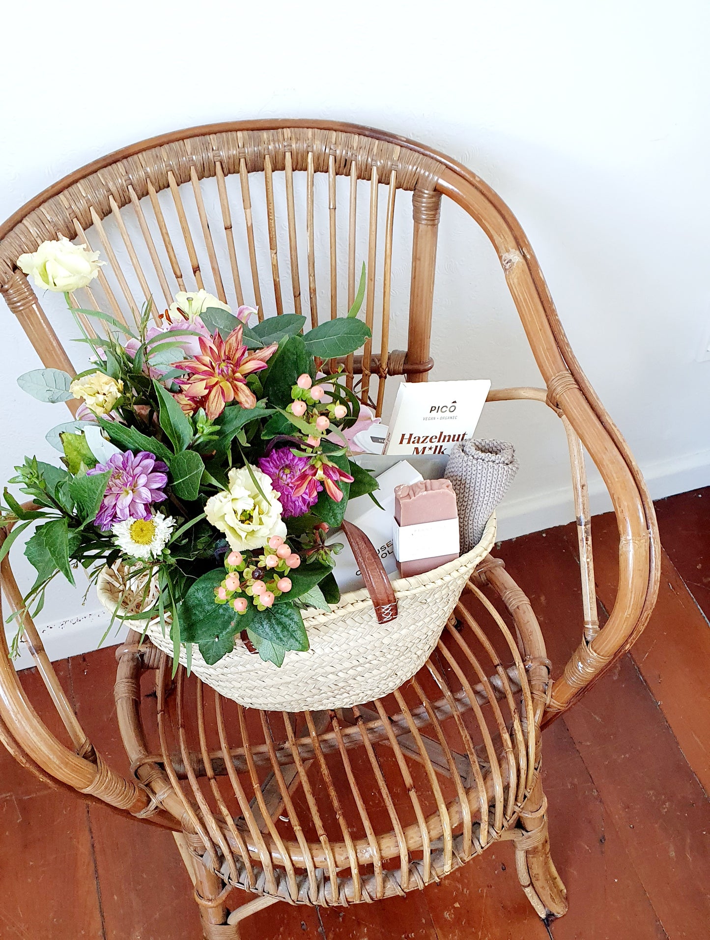 Gift Basket + Flowers